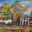 "Dworek", pastel suchy