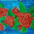 "R&oacute;że", akryl