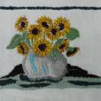 "Słoneczniki", haft segmentowy