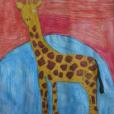 "Żyrafa", akwarela