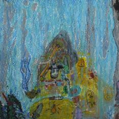 "Piraci z Karaibów", pastel olejny