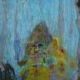 "Piraci z Karaibów", pastel olejny