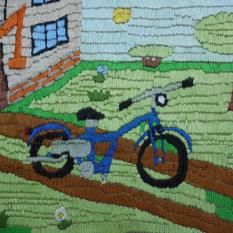 "Motorower", haft segmentowy