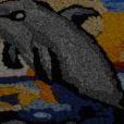 "Delfin", haft sumakowy
