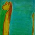 "Żyrafa", pastel suchy